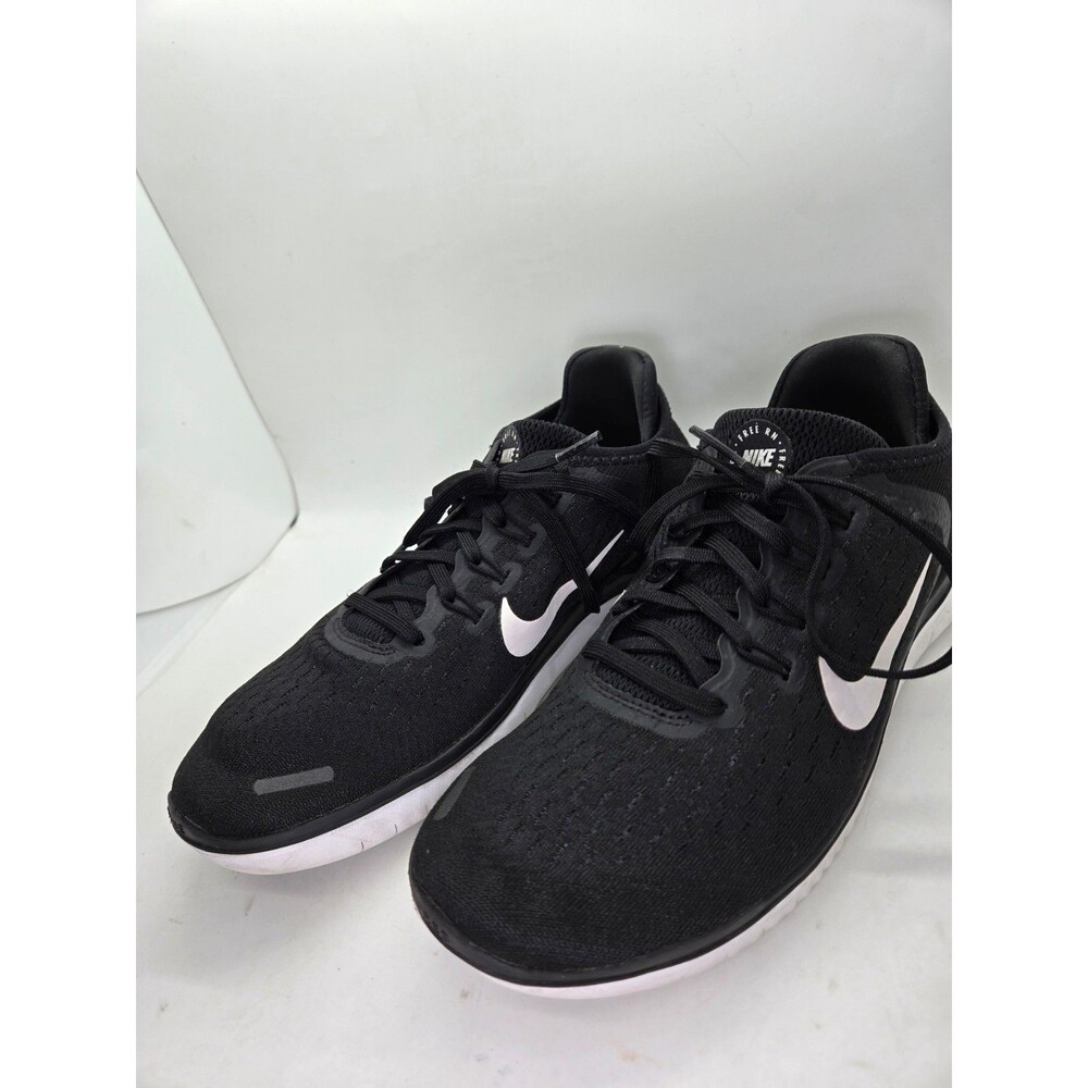 Nike Free RN 2018 Shoes Women's 7 Black Road Running Athletic Minimal Sneakers - Picture 4 of 9